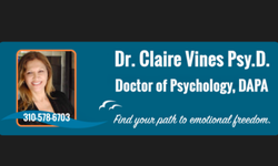 Dr. Claire Vines, PsyD, DAPA Psychology Psychotherapist